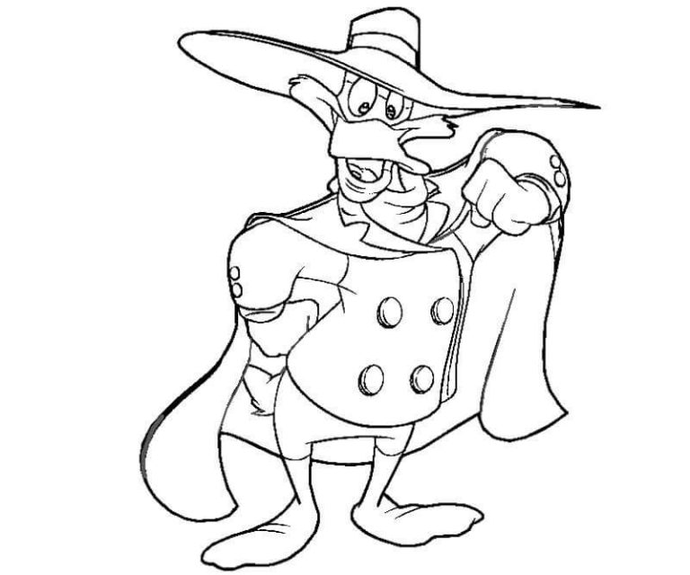 Printable Darkwing Duck Coloring Pages