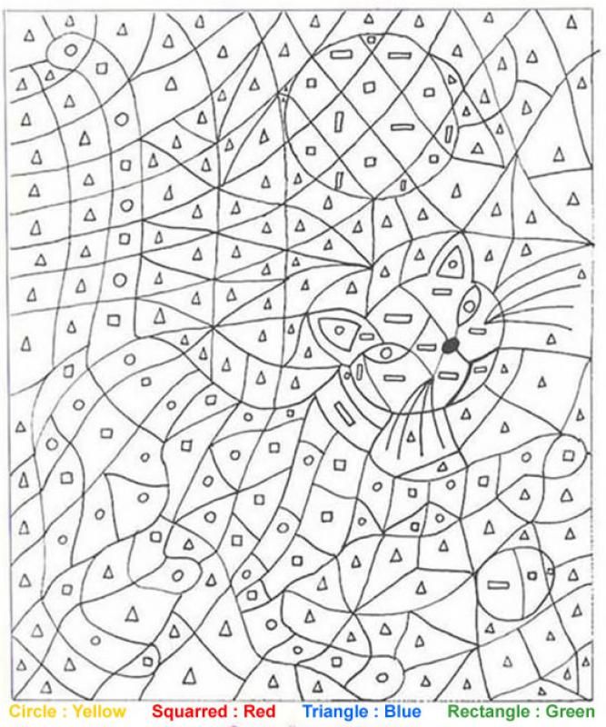 Printable Easy Color By Number Coloring Pages