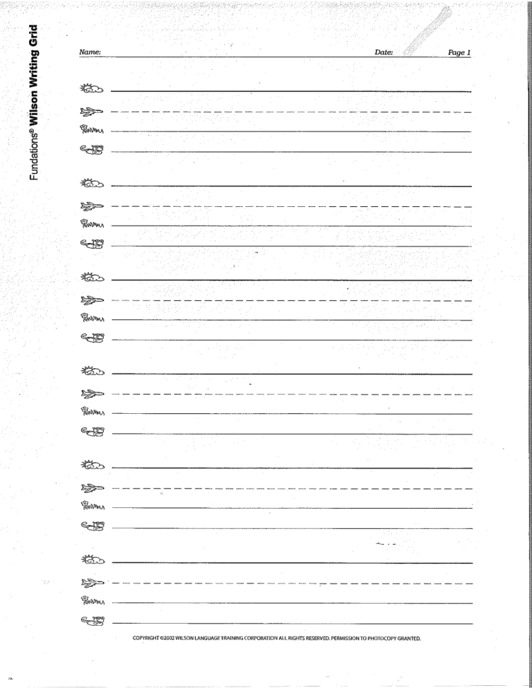 Printable Fundations Handwriting Practice Worksheets