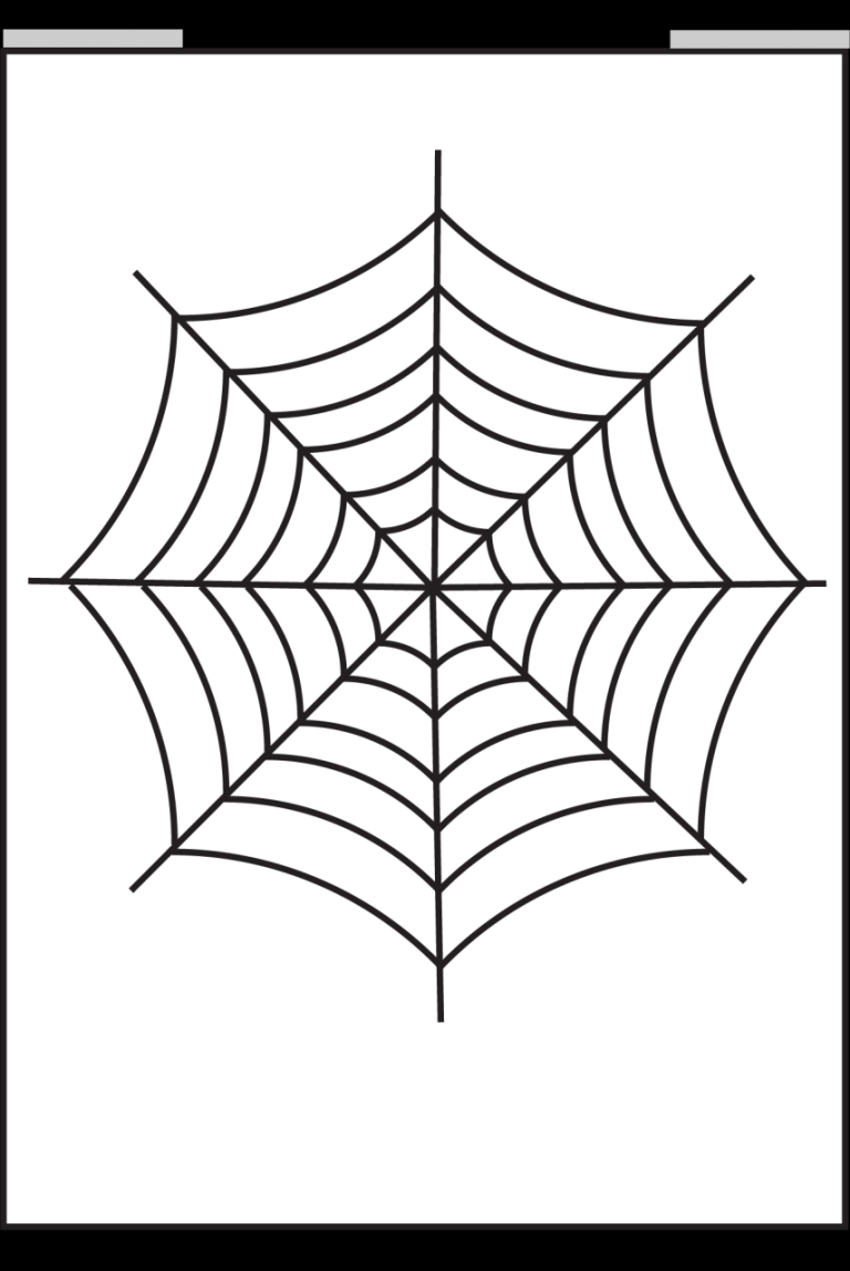 Spider Web Coloring Pages To Print