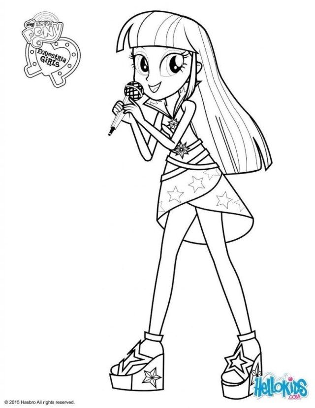 Rainbow Rocks Sunset Shimmer Equestria Girls Coloring Pages