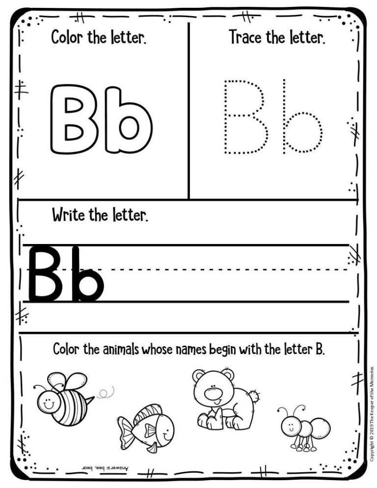 Pre Kindergarten Worksheets Free Printables