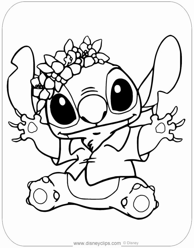 Printable Lilo And Stitch Angel Coloring Pages