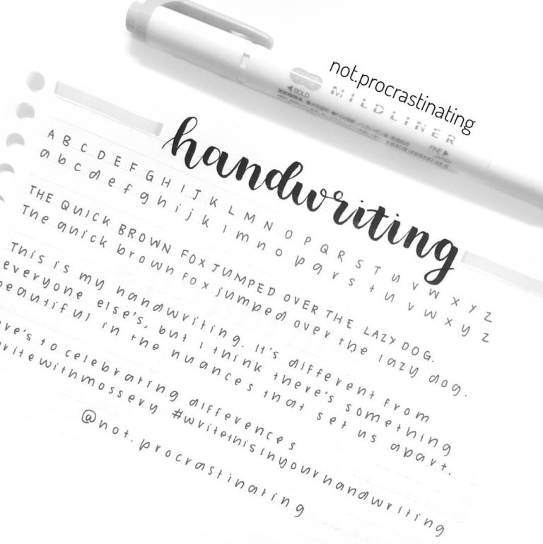 Aesthetic Tumblr Neat Handwriting Practice For Adults