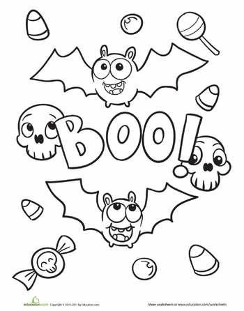 Halloween Bat Coloring Pages Free