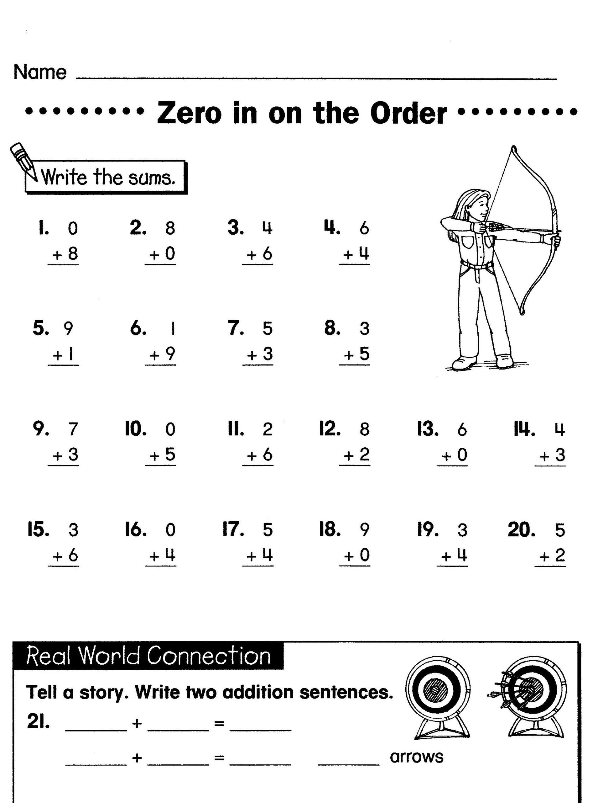 Math English Worksheets For Grade 1 Pdf