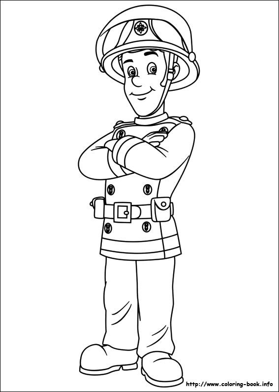 Fireman Sam Coloring Pages