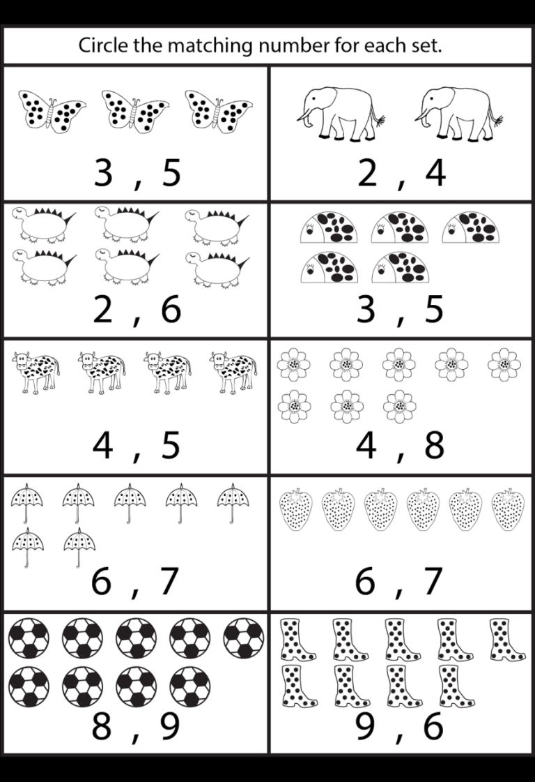 Preschool Math Worksheets