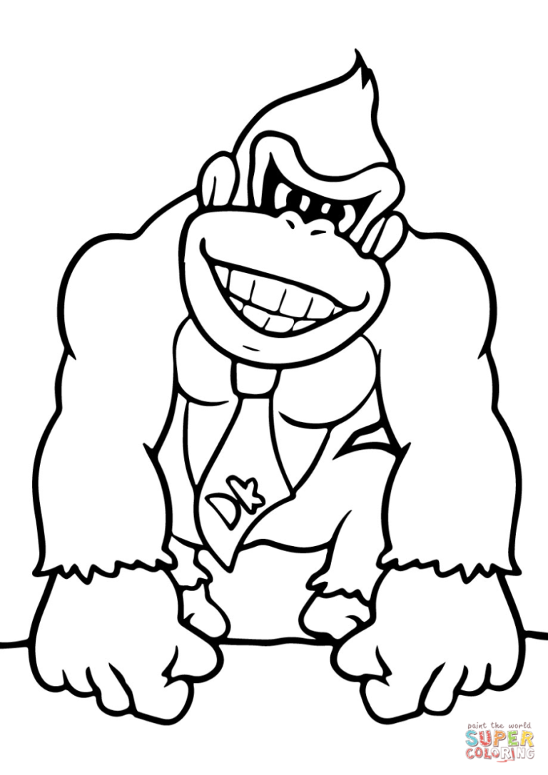 Donkey Kong Coloring Pages