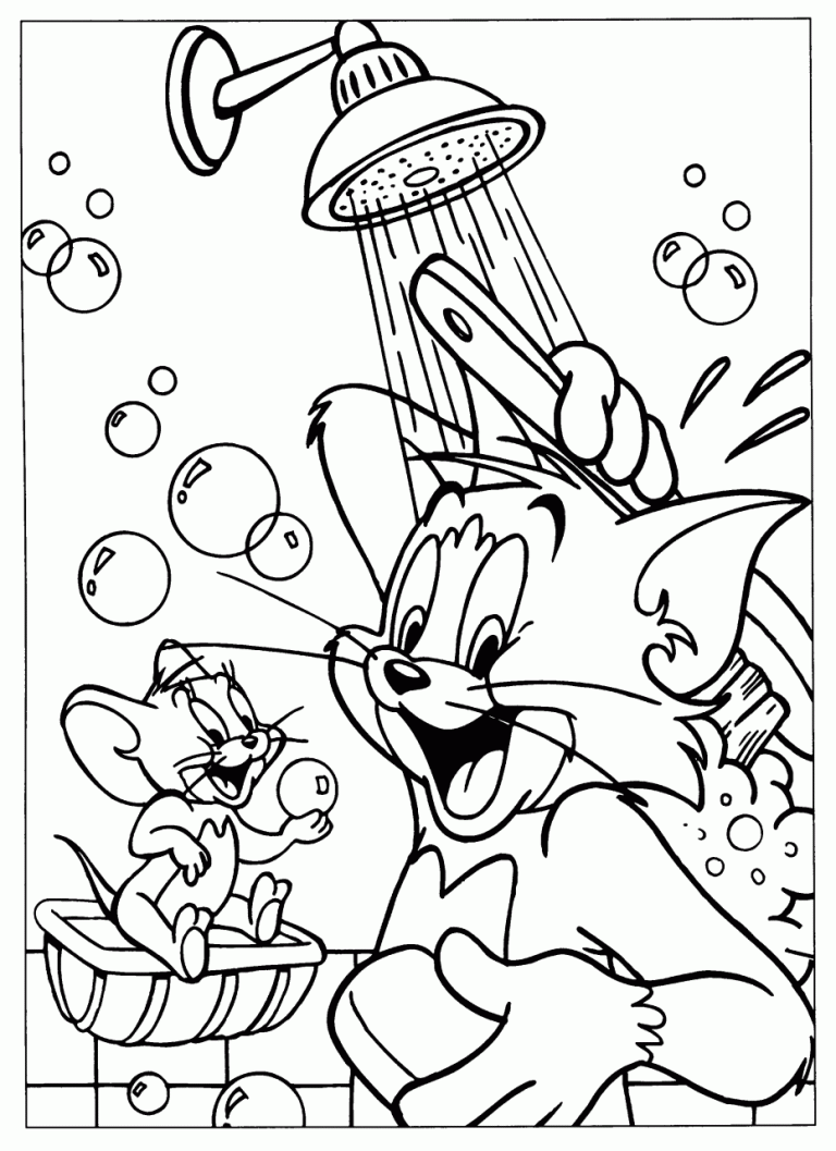 Tom And Jerry Coloring Pages