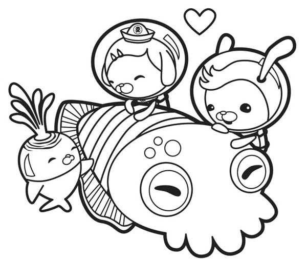 Squid Coloring Page