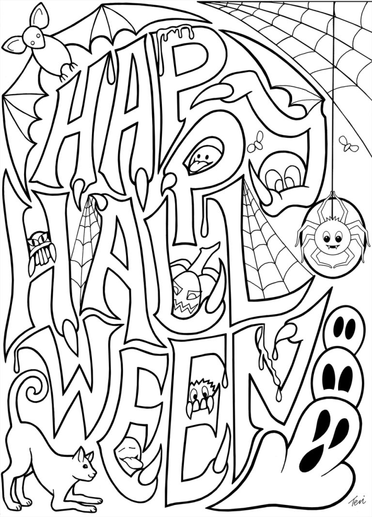 Halloween Printable Coloring Pages