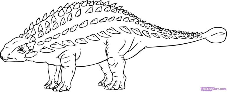 Ankylosaurus Coloring Page