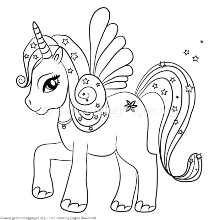 Unicorn Pictures To Color