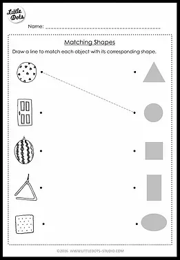 Pre K Worksheets Shapes