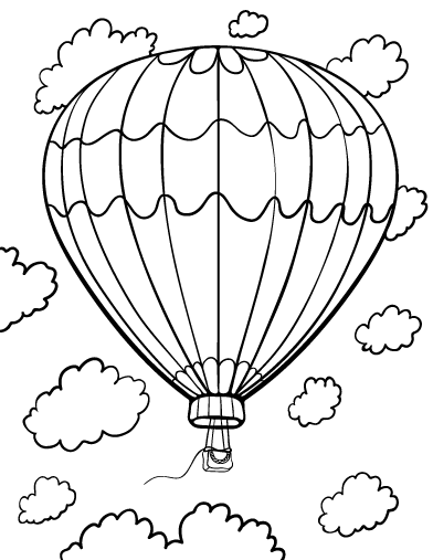 Balloons Coloring Page