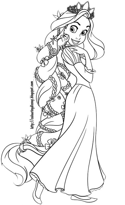 Tangled Coloring Pages