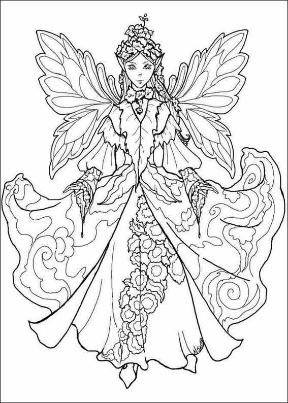 Fairy Free Online Coloring Pages For Adults