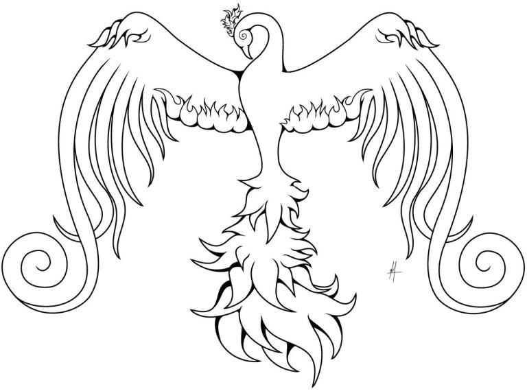 Phoenix Coloring Page