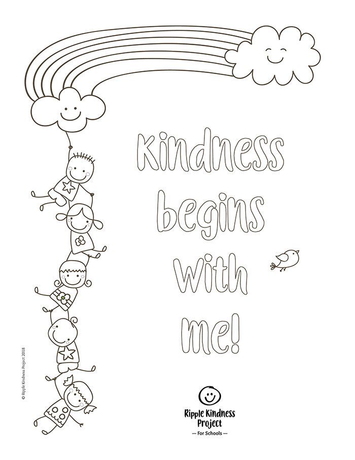 Kindness Coloring Pages