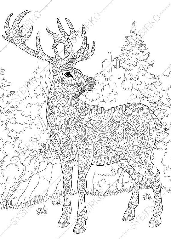 Deer Coloring Pages