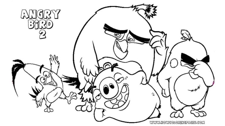 Angry Birds Coloring Pages