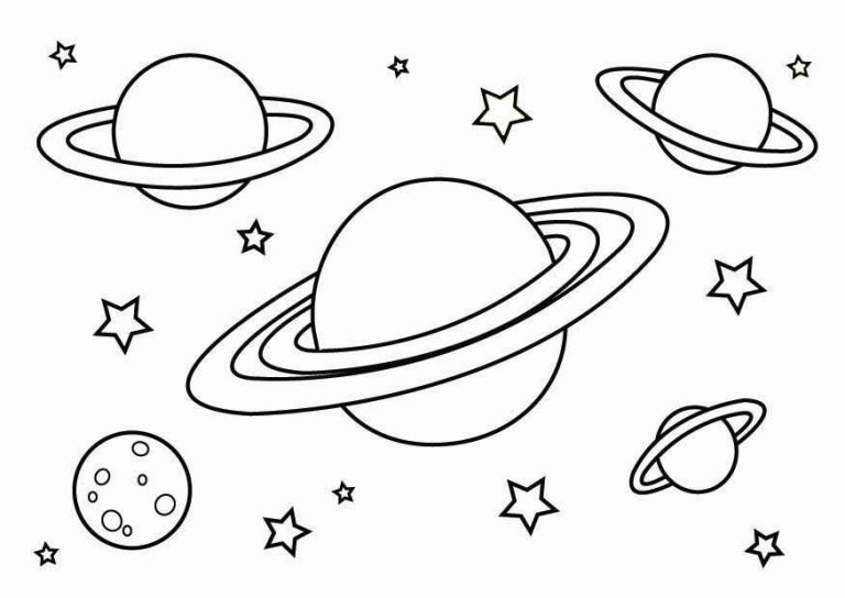 Planet Coloring Pages