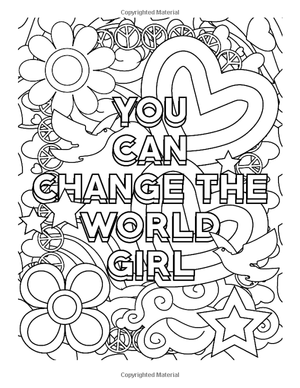 Motivational Coloring Pages