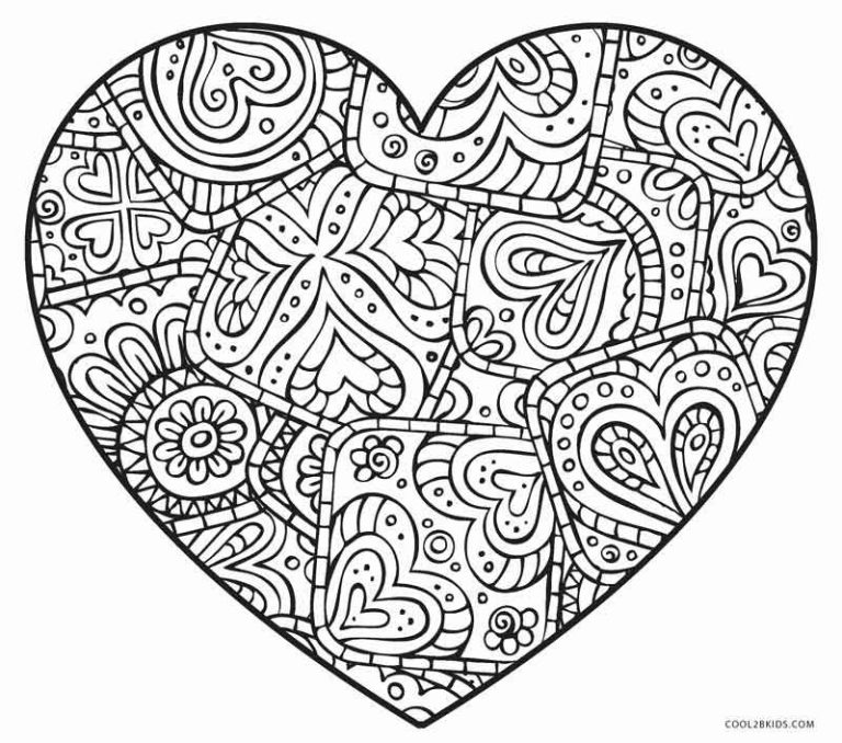 Heart Coloring Pages