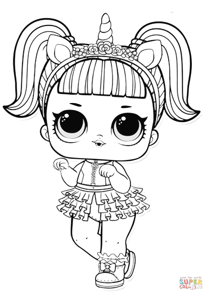 Free Lol Doll Coloring Pages