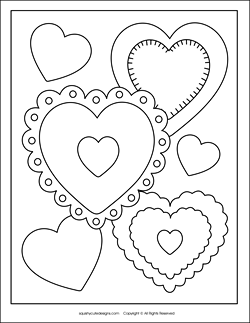 Free Printable Valentine Coloring Pages