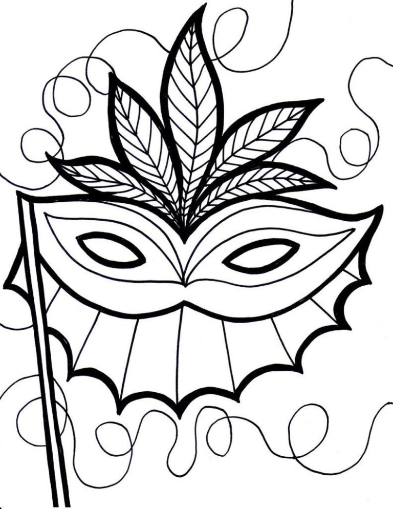 Mardi Gras Coloring Pages