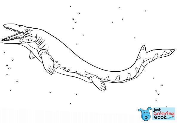 Jurassic Park Mosasaurus Coloring Pages