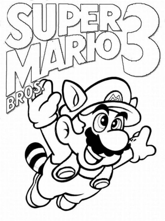 Mario Pictures To Color