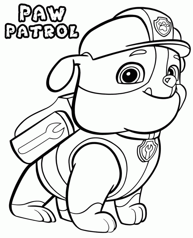 Paw Patrol Pictures To Color