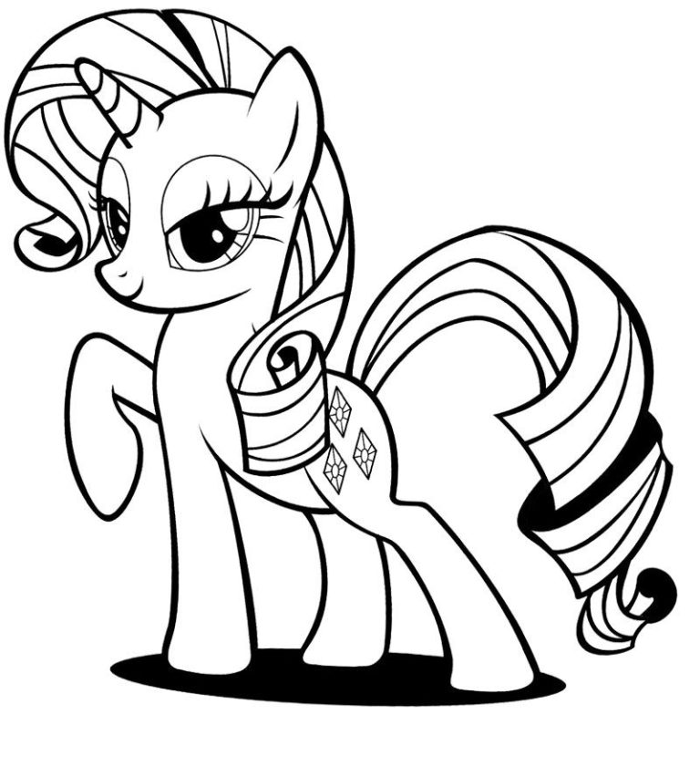 Rarity Coloring Pages