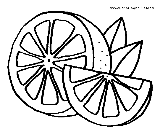 Lemon Coloring Page