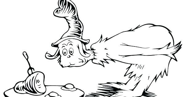 Green Eggs And Ham Coloring Pages