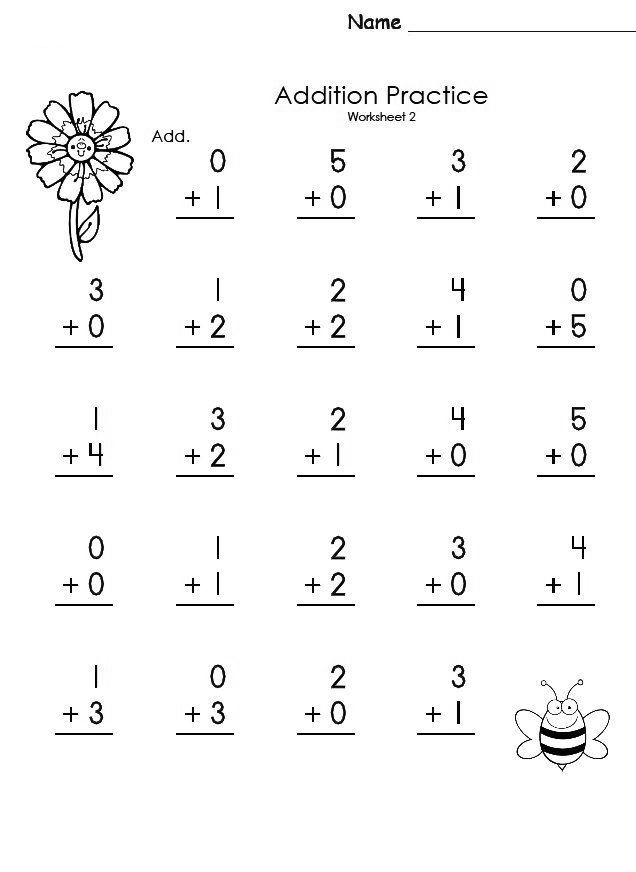 Simple Addition Worksheets