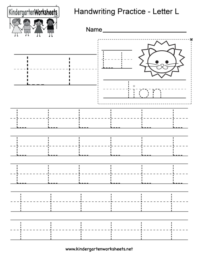 Letter L Worksheets