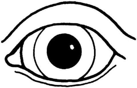 Eye Coloring Page