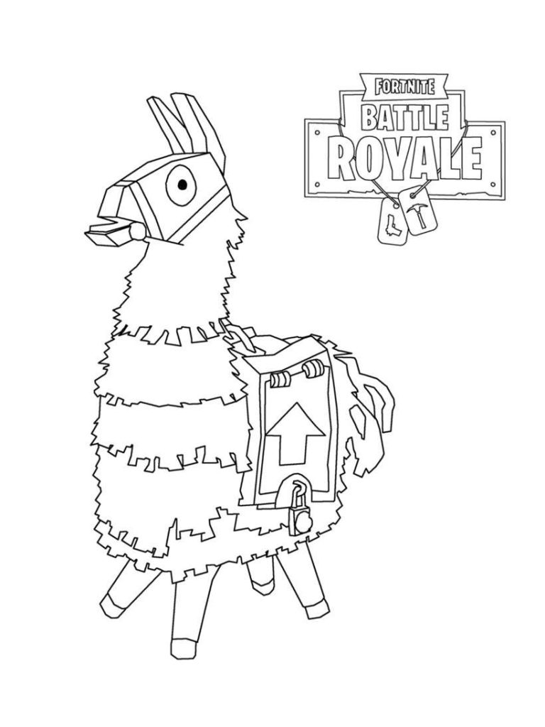 Printable Fortnite Coloring Pages