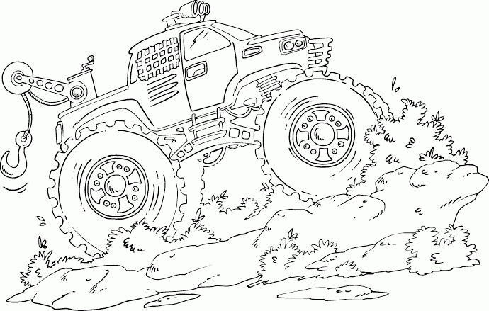 Tow Truck Coloring Pages