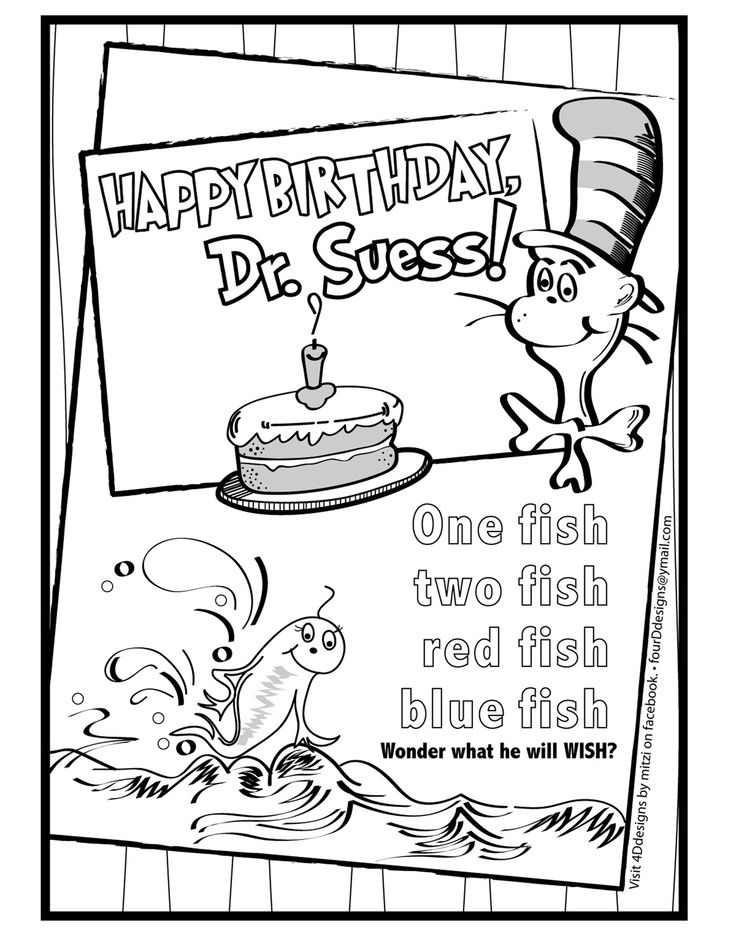 Dr Seuss Coloring Sheets