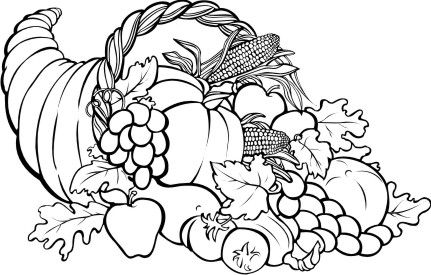 Cornucopia Coloring Page