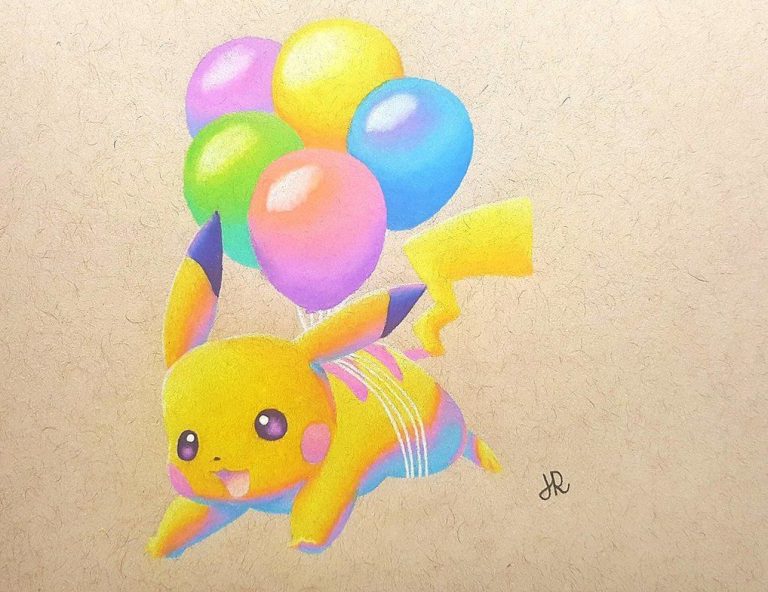 Pokemon Drawing With Colour