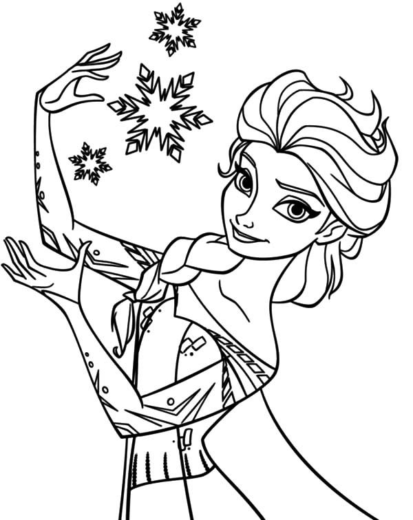 Elsa Pictures To Color