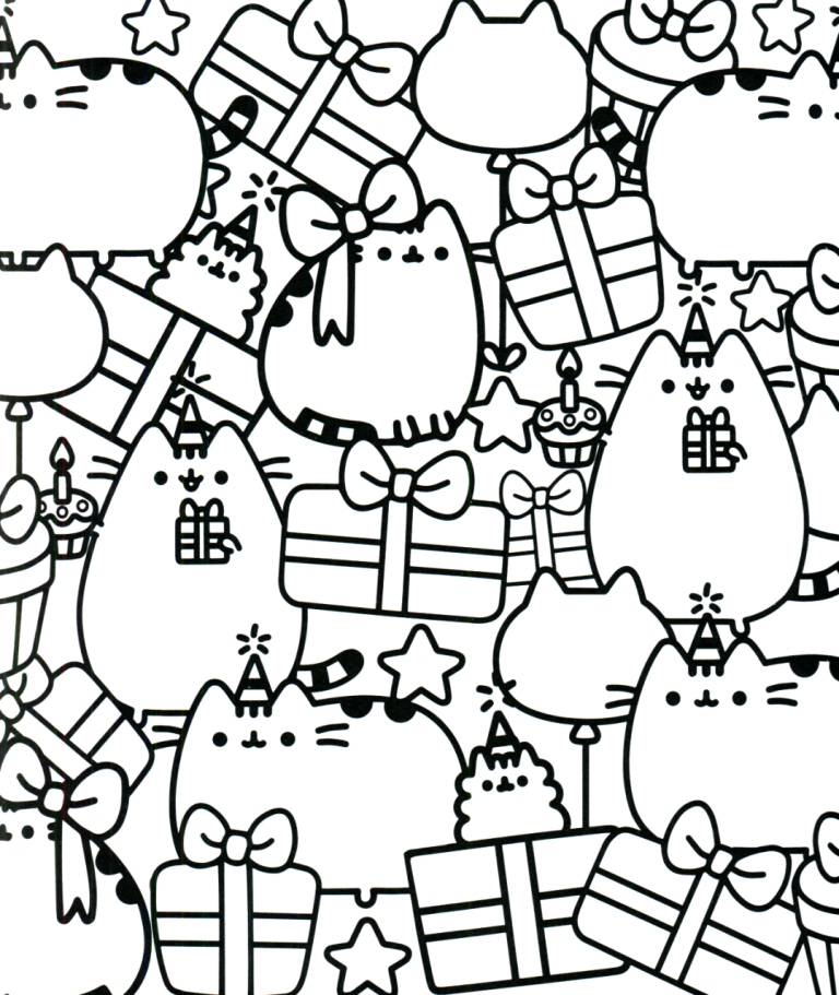 Pusheen Coloring Page