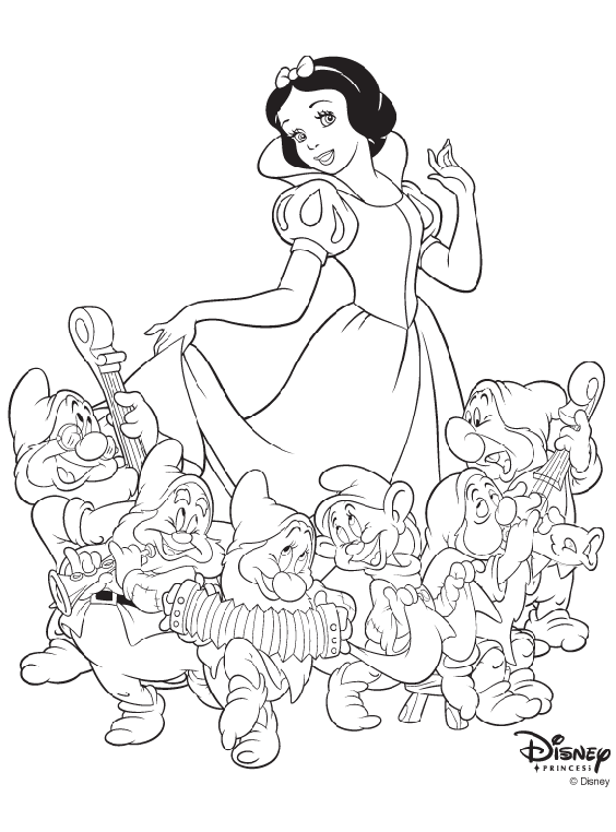 Snow White Coloring Pages