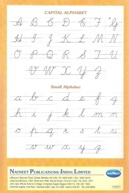 Cursive Alphabets Capital And Small Letters Worksheet